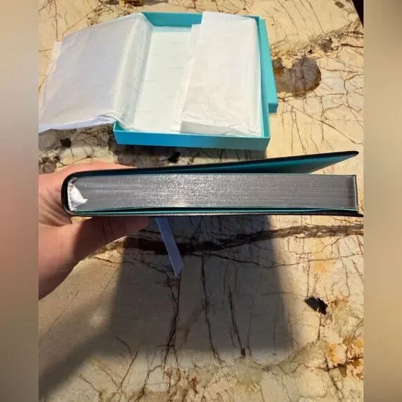 Tiffany & Co Large Black Leather Blue Box 2019 Journal Planner New Never Used - Picture 12 of 14